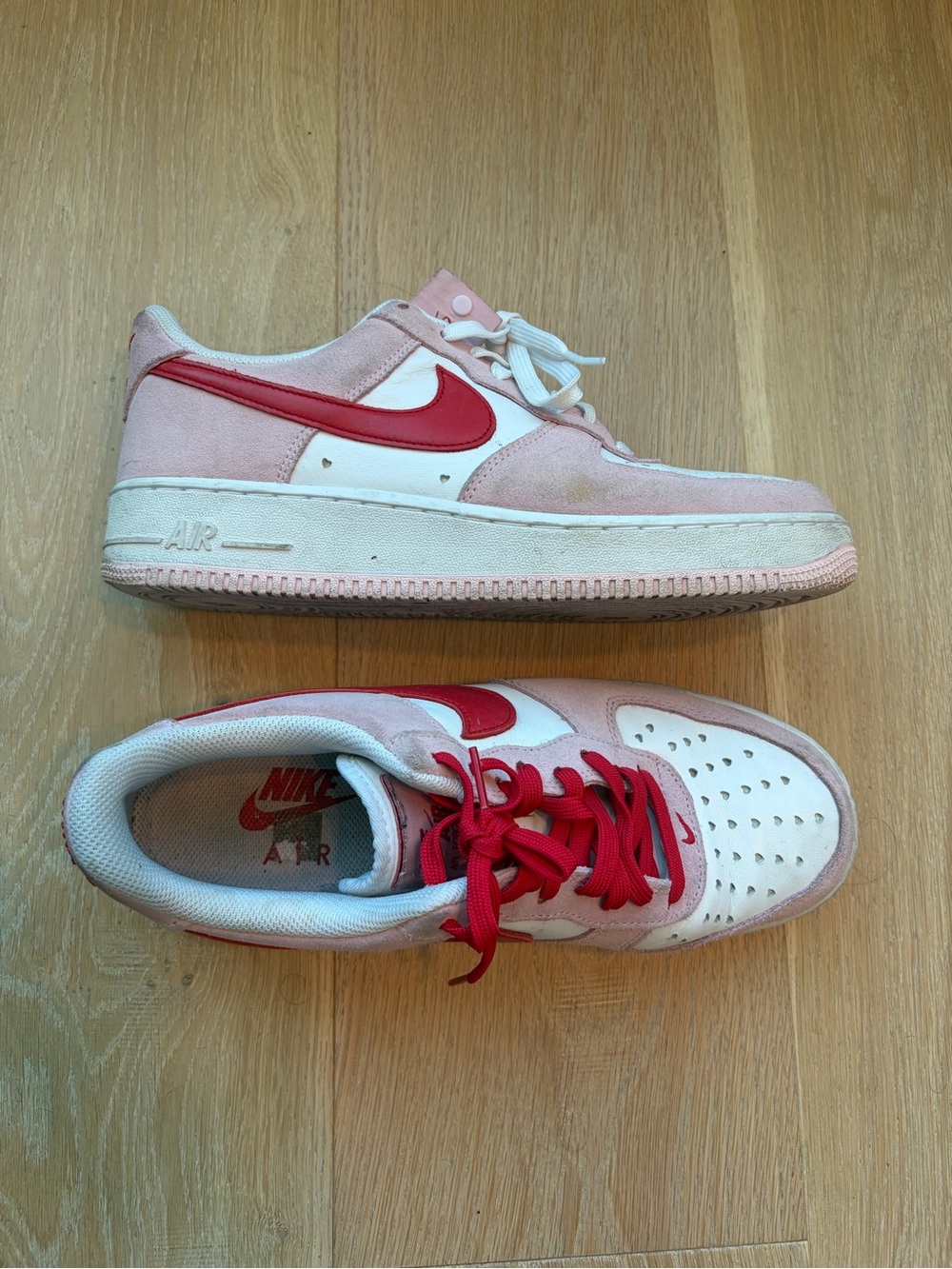 Nike Air Force 1 Low Top Sneakers “Valentines Day”